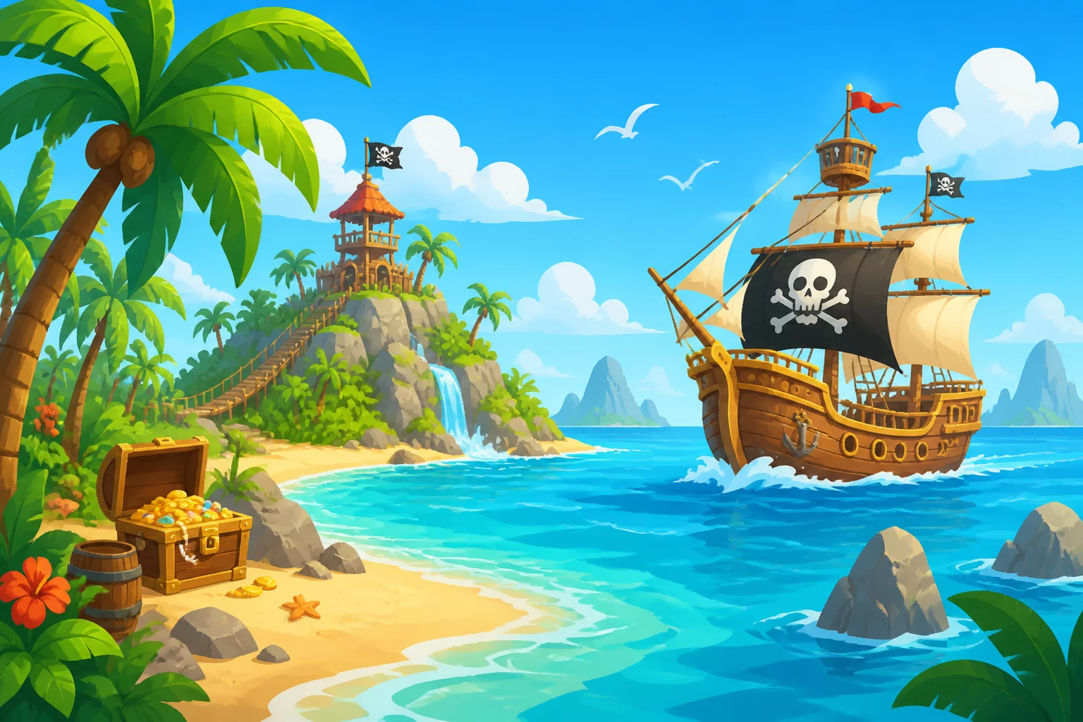 Pirates Battle Island